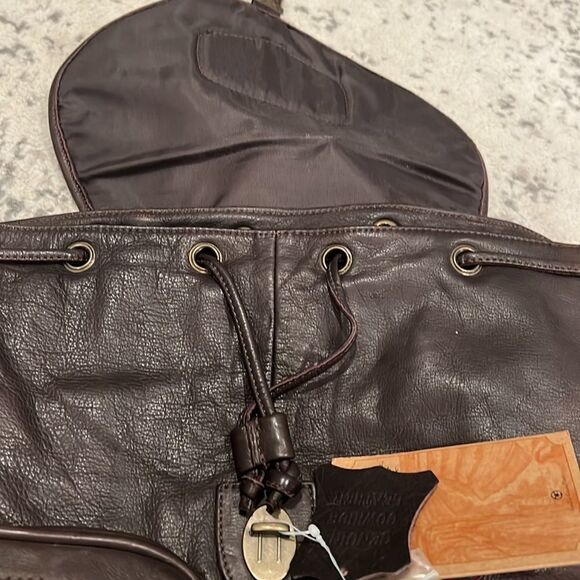 VTG Canyon Outback Leather Goods Inc. genuine Leather Backpack NWT Napa Leather main image 11